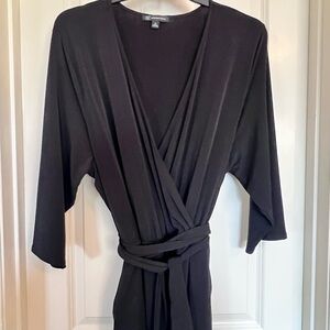 Elegant Black Wrap Jumpsuit